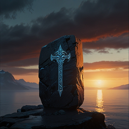 Ravenfjord Runes Riverspin Logo