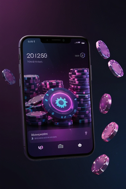 Smartphone mit Riverspin Casino App